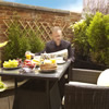 Napoli suite: 45m&sup2; Luxury Boutique Hotel Suite with private terrace and separate bedroom - Strozzi Palace Boutique Suites, Central Cheltenham.